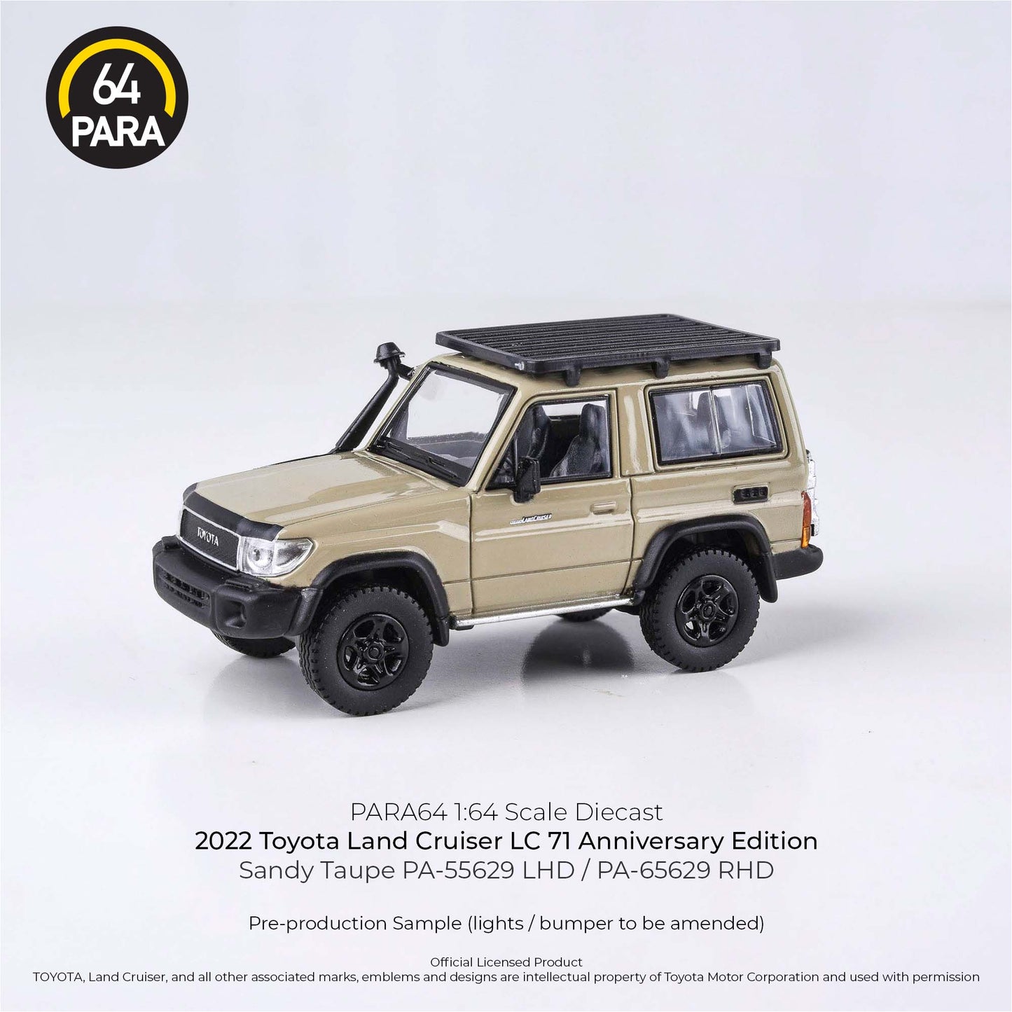 Toyota Land Cruiser LC71 Anniversary Edition 2022 1:64 Scale Diecast Collectible