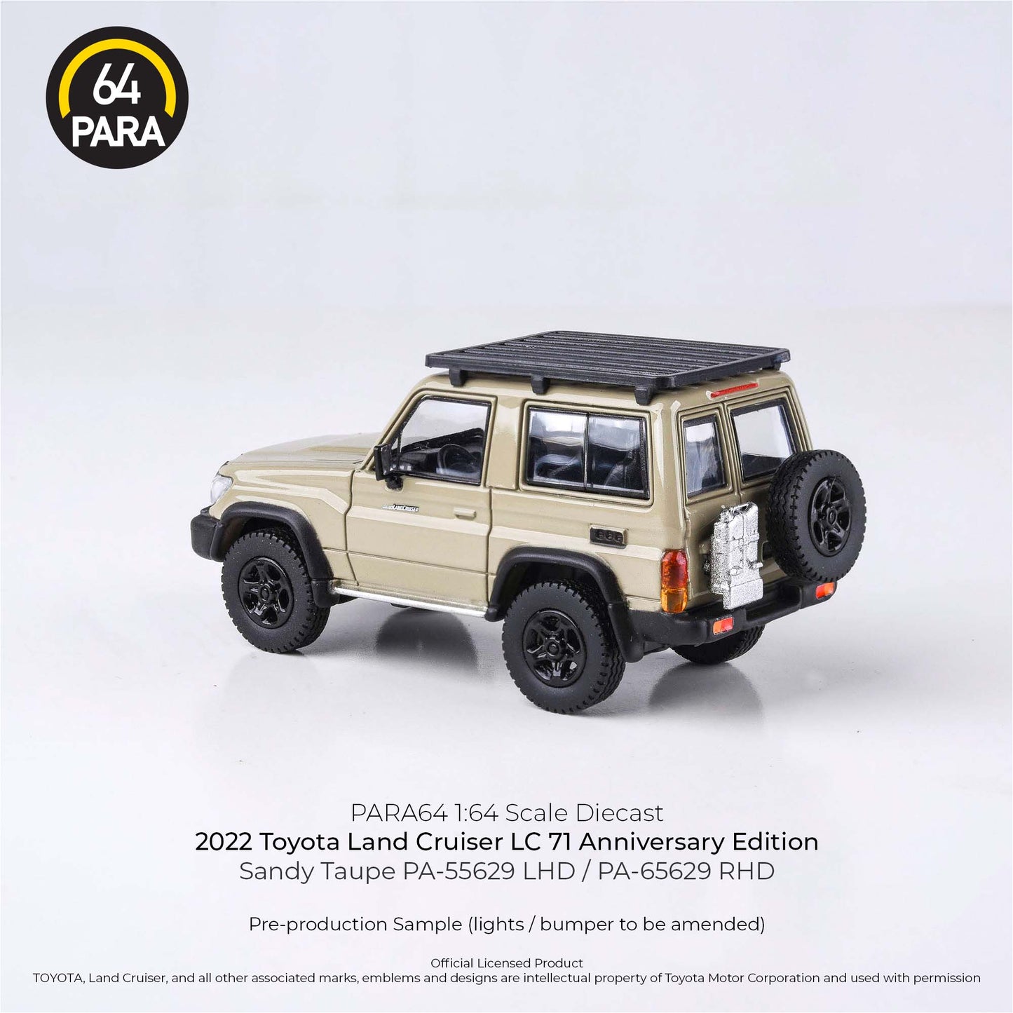 Toyota Land Cruiser LC71 Anniversary Edition 2022 1:64 Scale Diecast Collectible