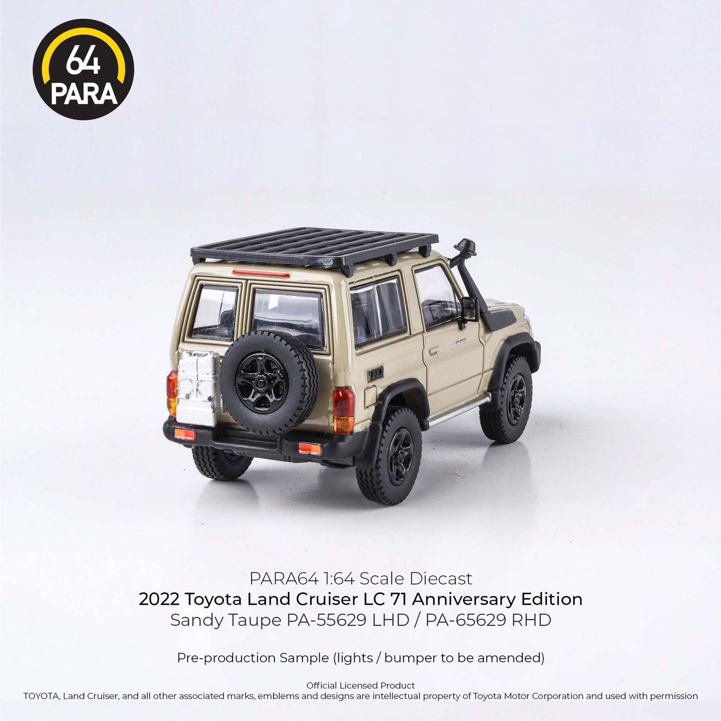 Toyota Land Cruiser LC71 Anniversary Edition 2022 1:64 Scale Diecast Collectible