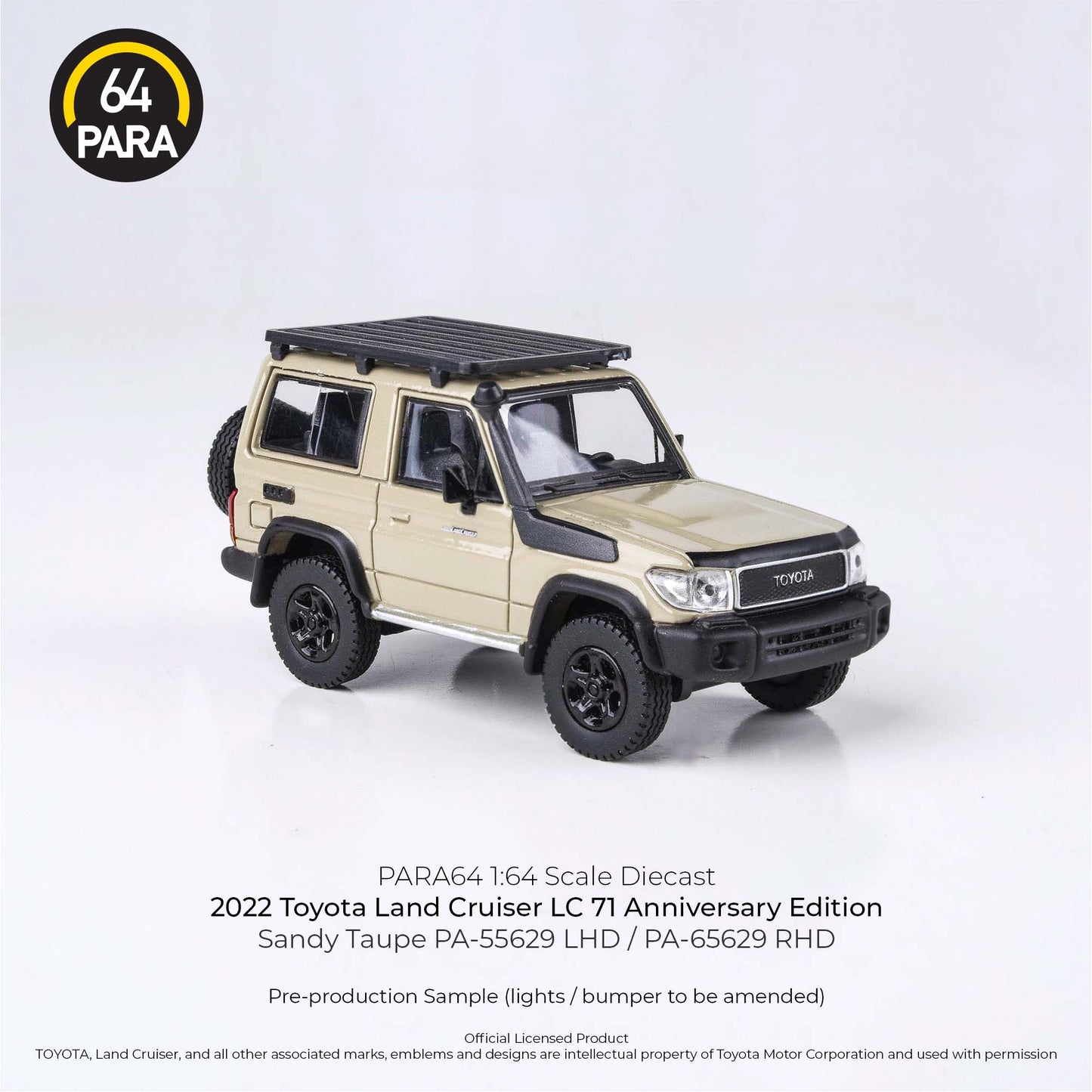 Toyota Land Cruiser LC71 Anniversary Edition 2022 1:64 Scale Diecast Collectible