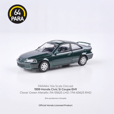 Honda Civic Si Coupe EM1 1999 1:64 Scale Diecast Collectible