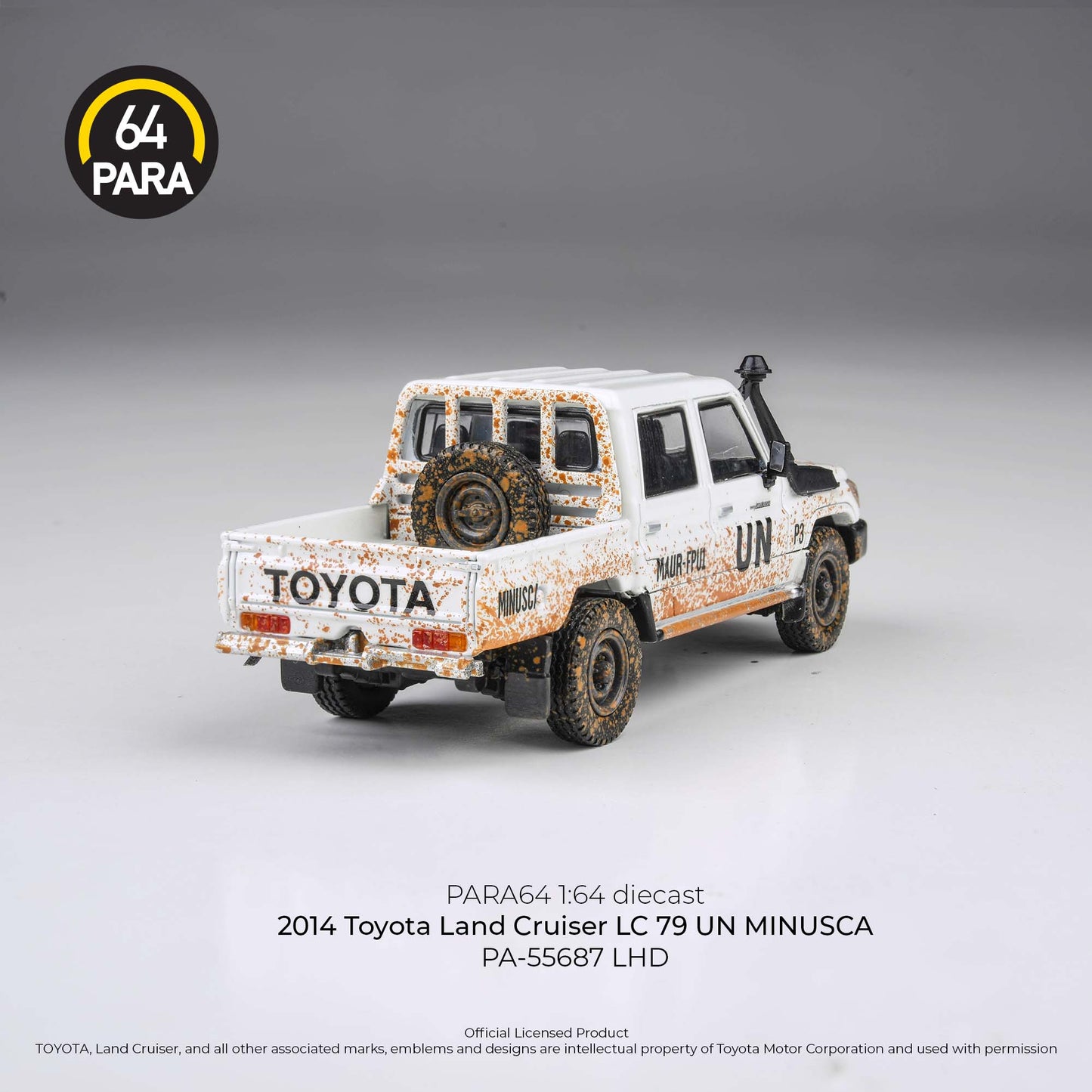 Toyota Land Cruiser LC79 UN Minusca 2014 1:64 Scale Diecast Collectible