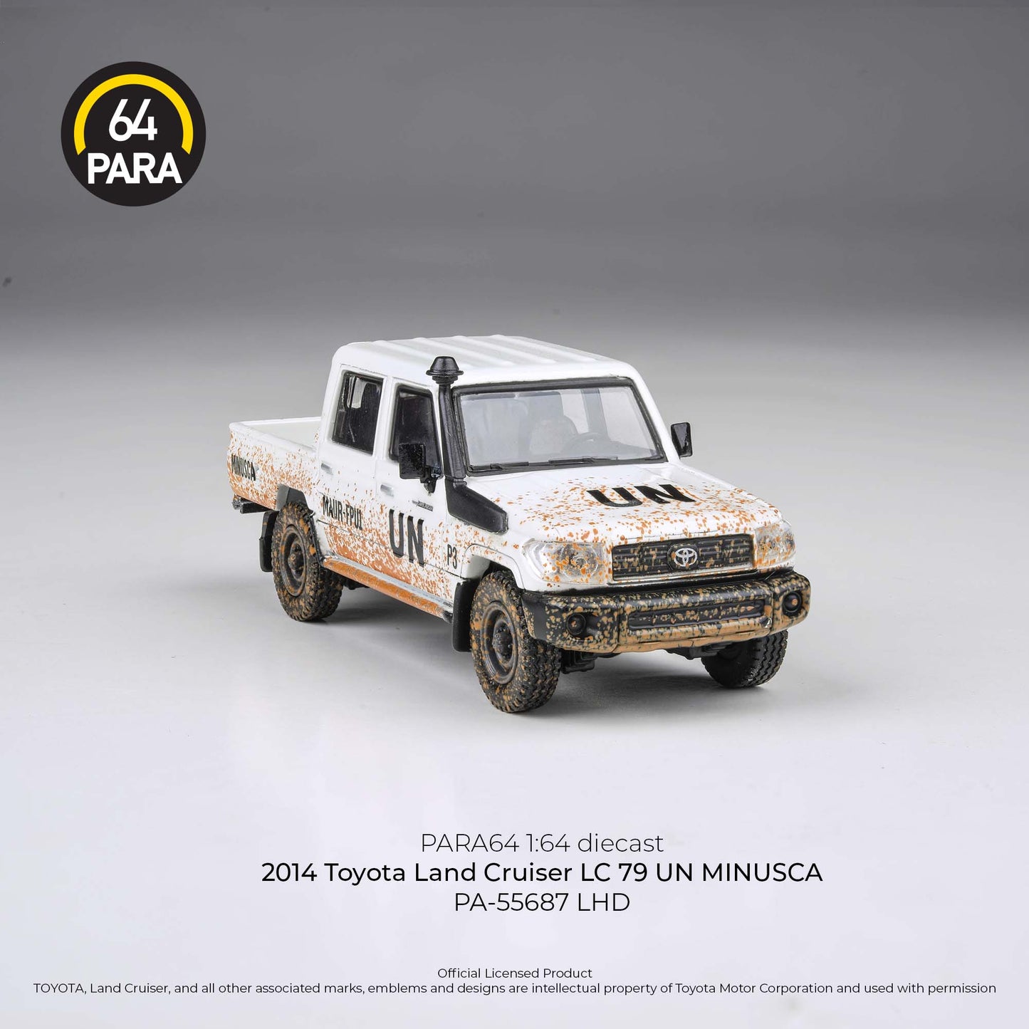 Toyota Land Cruiser LC79 UN Minusca 2014 1:64 Scale Diecast Collectible