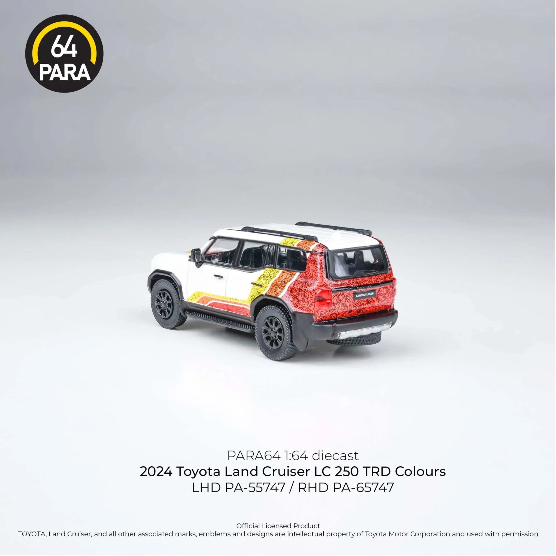 Premium scale diecast model car  – Toyota Land Cruiser LC 250 2024, 1:64 Scale (White) Collectible