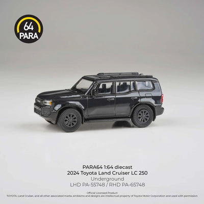 PARA64 Toyota Land Cruiser 250 Prado Underground Black 1:64 Scale Diecast Model (Pre-Order)