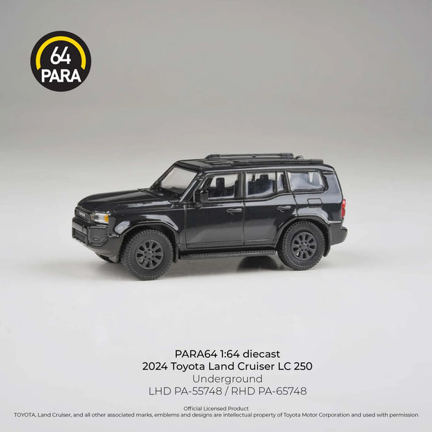 PARA64 Toyota Land Cruiser 250 Prado Underground Black 1:64 Scale Diecast Model (Pre-Order)