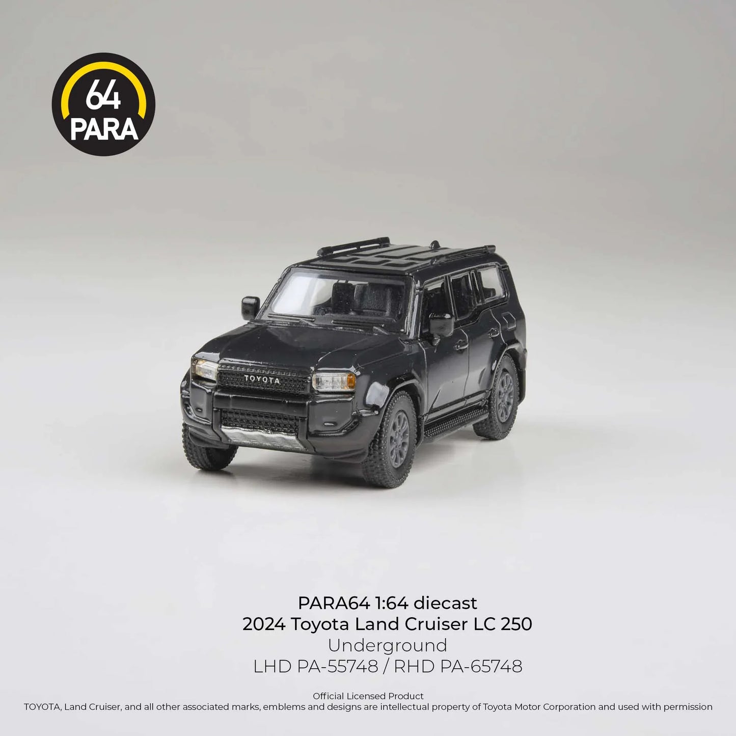 PARA64 Toyota Land Cruiser 250 Prado Underground Black 1:64 Scale Diecast Model (Pre-Order)