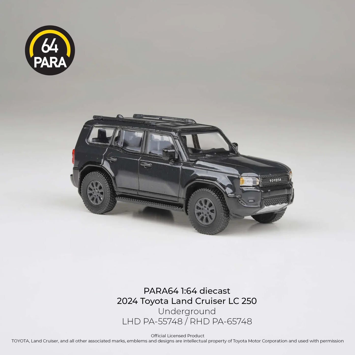 PARA64 Toyota Land Cruiser 250 Prado Underground Black 1:64 Scale Diecast Model (Pre-Order)