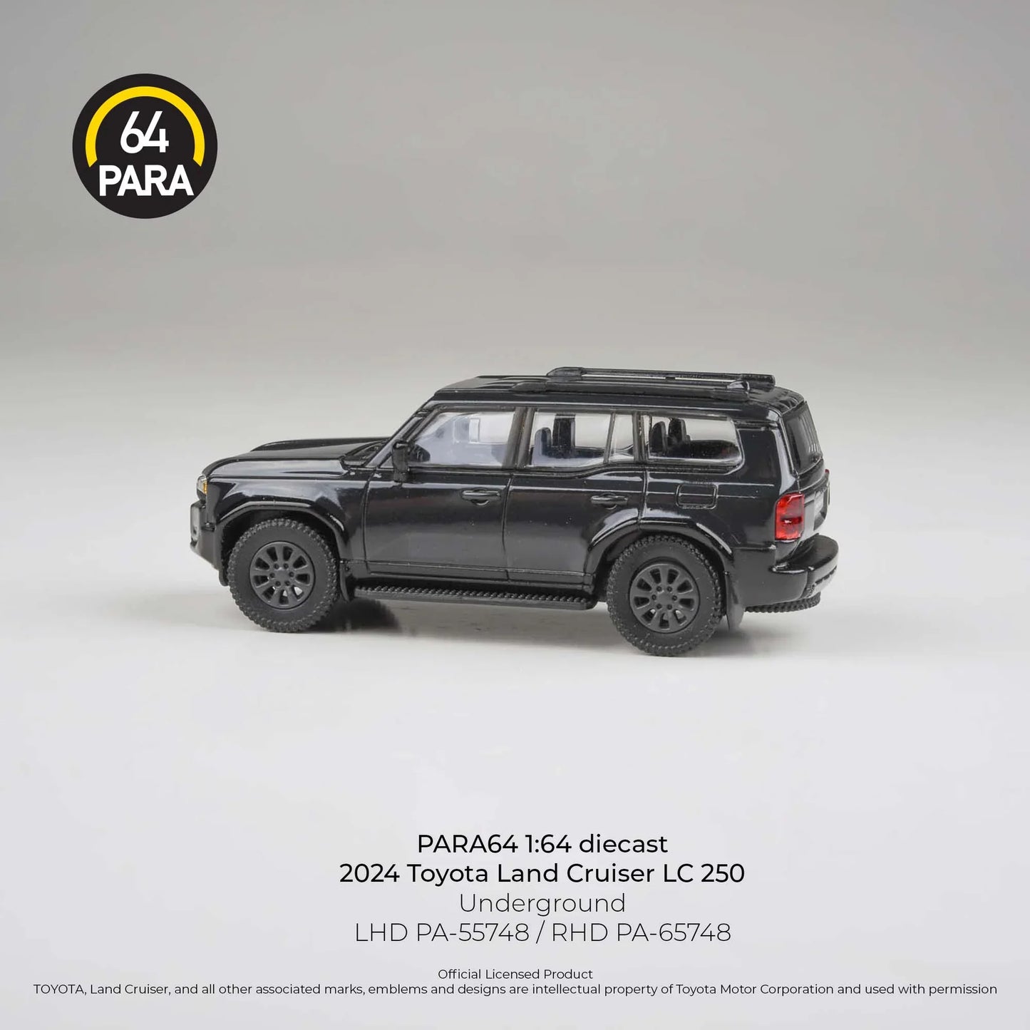 PARA64 Toyota Land Cruiser 250 Prado Underground Black 1:64 Scale Diecast Model (Pre-Order)