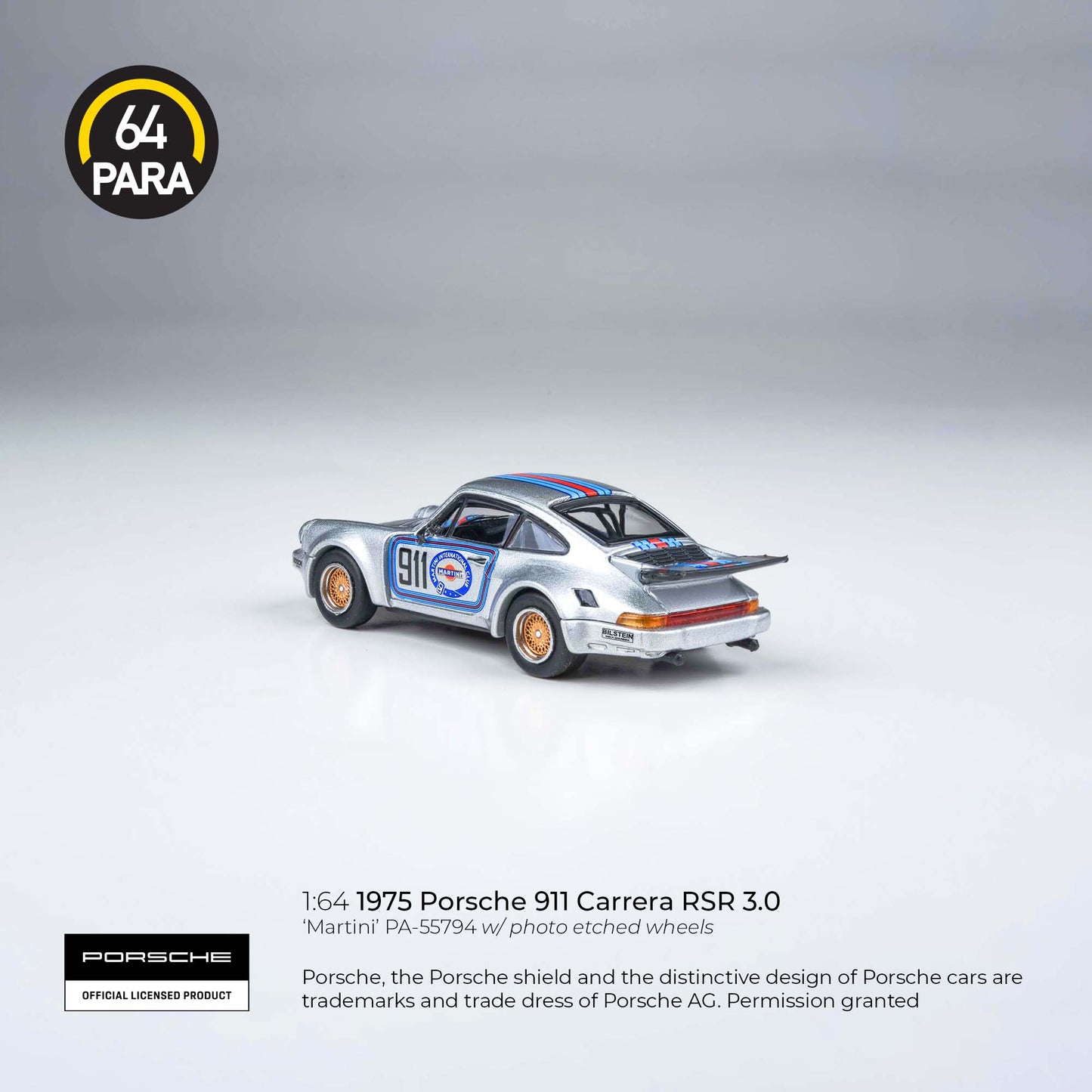 Porsche 911 Carrera RSR 3.0 1975 1:64 Scale Diecast Collectible