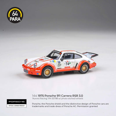 PARA 64 Porsche 911 Carrera RSR 3.0 Aurora Racing 1:64 Scale Diecast Model
