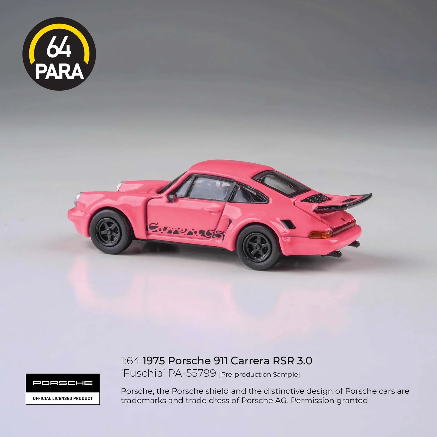 PARA64 Porsche 911 Carrera 3.0 RSR Pink 1:64 Scale Diecast Model (Pre-Order)