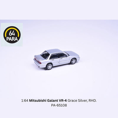 Mitsubishi Galant VR 4 Grace Silver 1:64 Scale Diecast Collectible