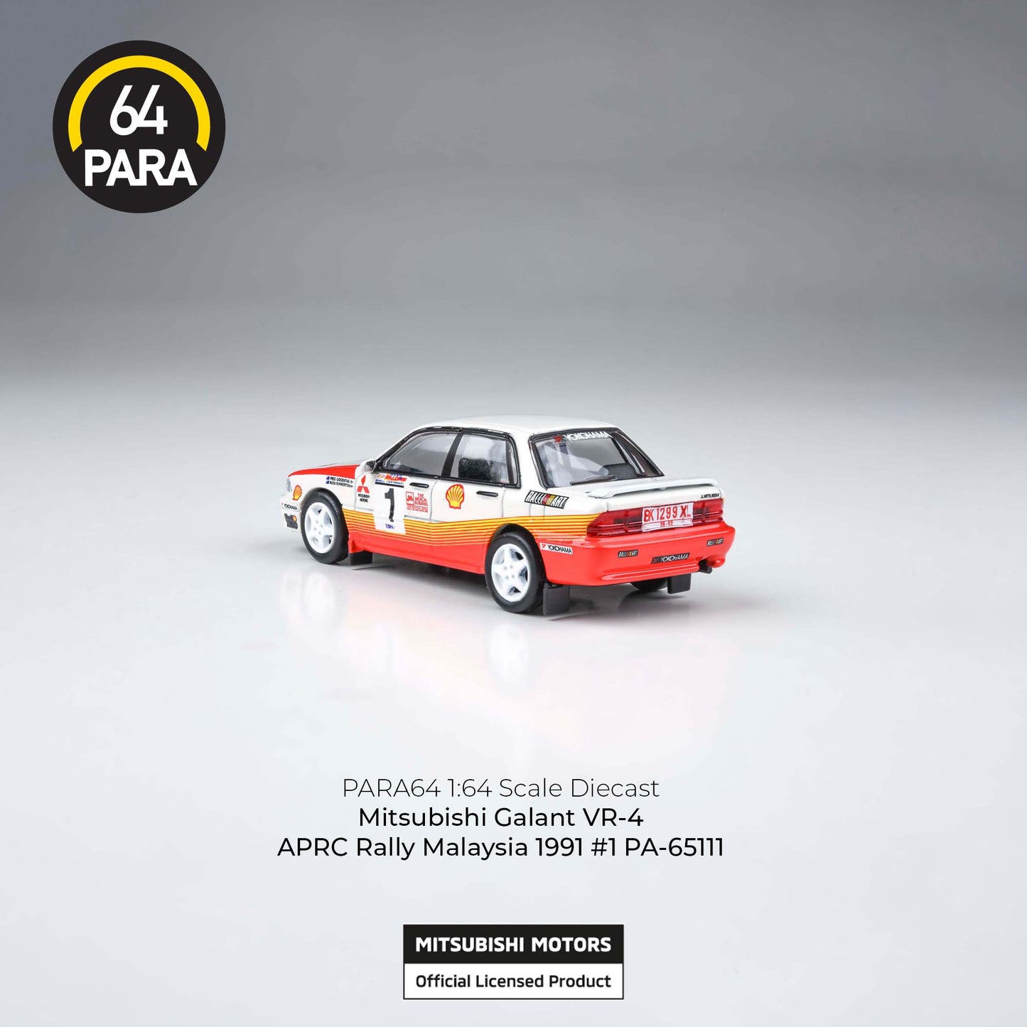 Mitsubishi Galant VR-4 APRC Rally Malaysia #1 1991 1:64 Scale Diecast Collectible