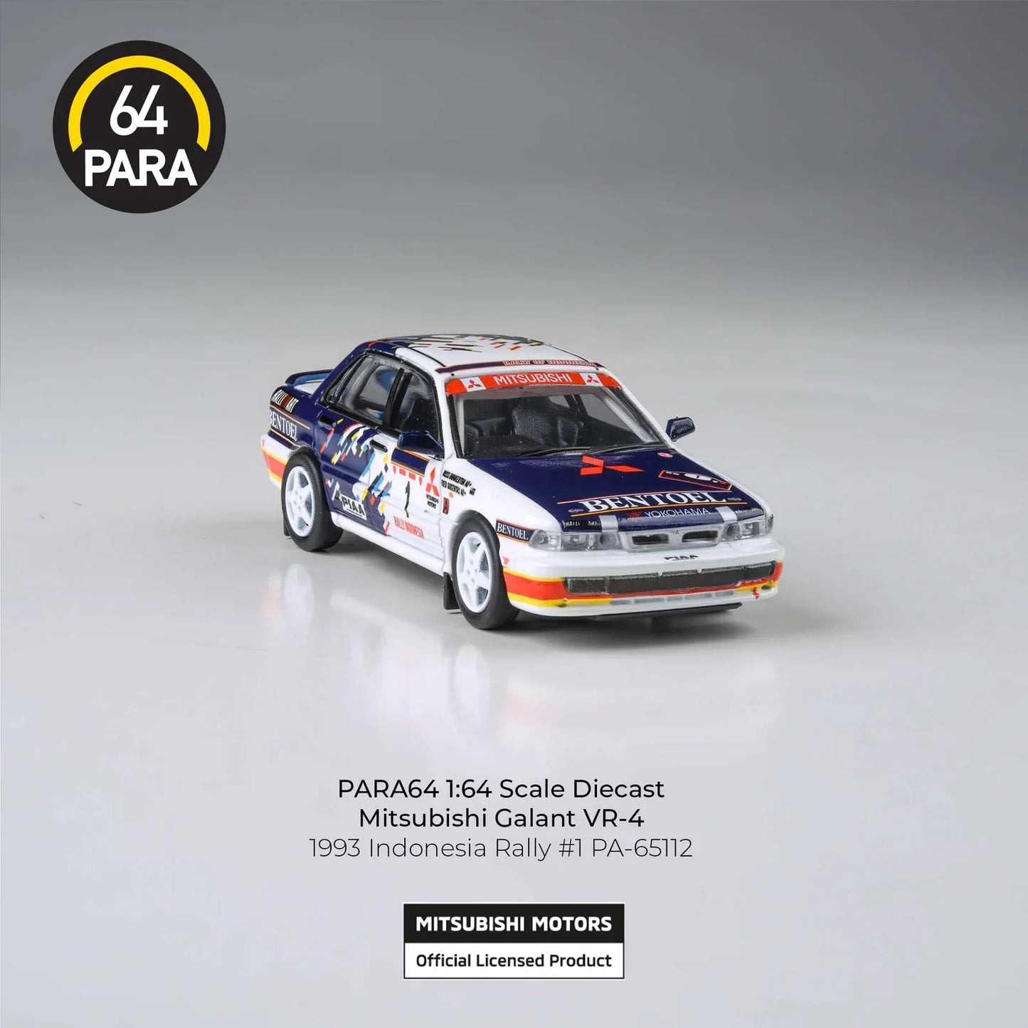 PARA64 Mitsubishi Galant VR-4 1993 Indonesian Rally 1:64 Scale Diecast Model (Pre-Order)