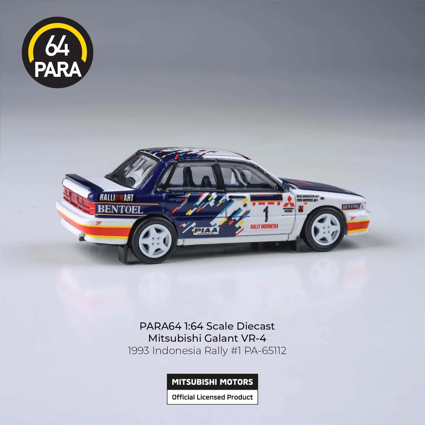 PARA64 Mitsubishi Galant VR-4 1993 Indonesian Rally 1:64 Scale Diecast Model (Pre-Order)