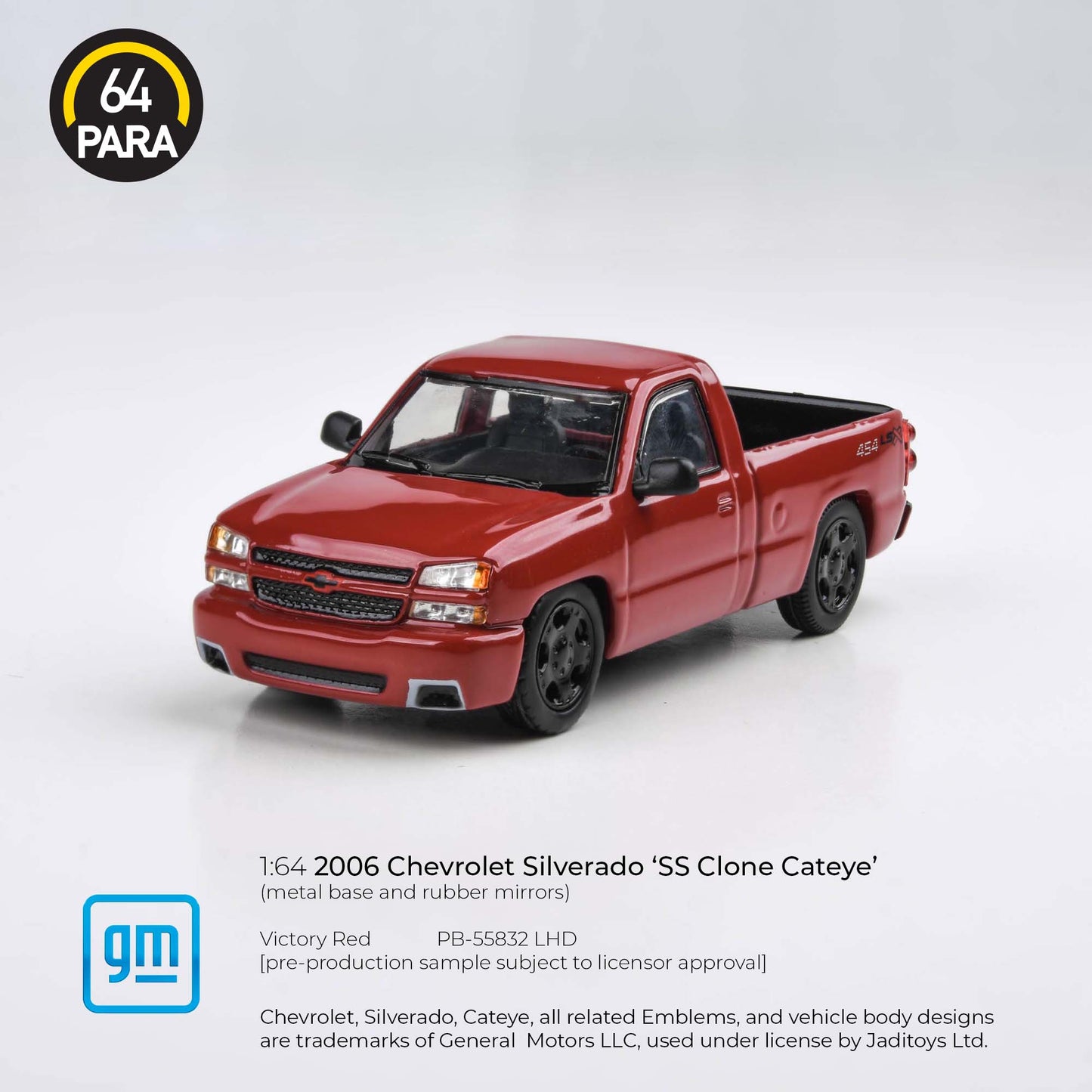 Chevrolet Silverado SS Clone Cateye 2006 Victory Red 1:64 Scale Diecast Collectible