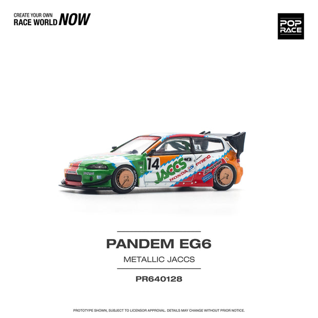 Pandem EG6 Metallic Jaccs 1:64 Scale Diecast Collectible