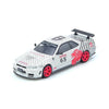 INNO64 Nissan Skyline GT-R R34 Black Crow SGDE 2025 White 1:64 Scale Diecast Model
