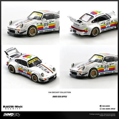 INNO64 RWB 930 #89 Apple Livery White 1:64 Scale Diecast Model (Pre-Order)