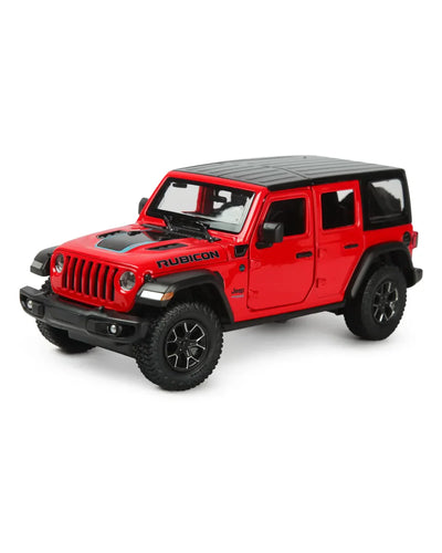 Rastar Jeep Wrangler Rubicon 4xe Red 1:24 Scale Diecast Model