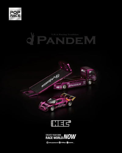 *HEC 2026* Pandem Lotus Elise Pandem Fuso-300 Rocket Bunny Racing, 1:64 Scale (Purple Chrome)