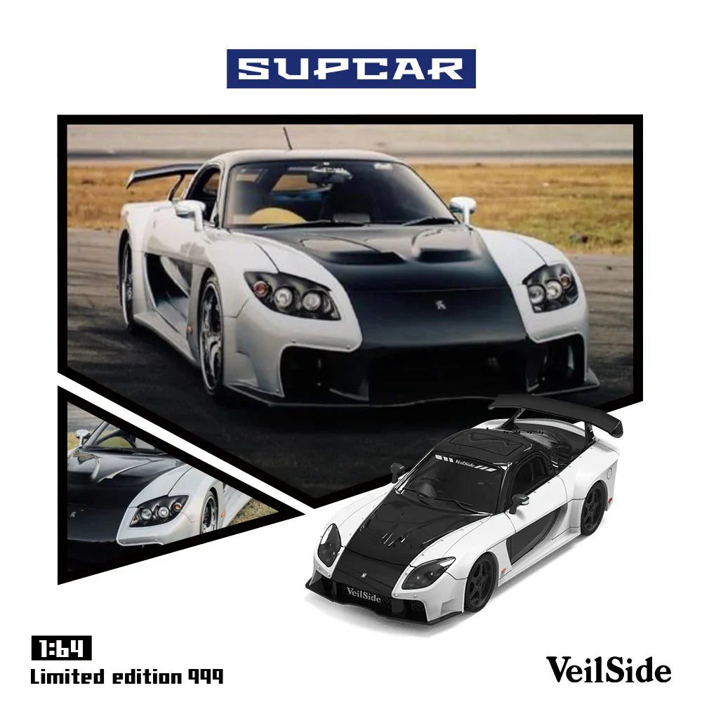 PRE-ORDER Time Micro SC-RX-7 VeilSide 60 Limited Edition (999 Pieces), 1:64 Scale (White)