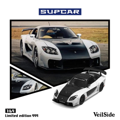 PRE-ORDER Time Micro SC-RX-7 VeilSide 60 Limited Edition (999 Pieces), 1:64 Scale (White)