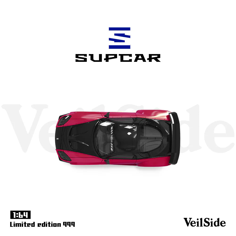 PRE-ORDER Time Micro SC-RX-7 VeilSide Limited Edition (999 Pieces), 1:64 Scale (Rose Red)