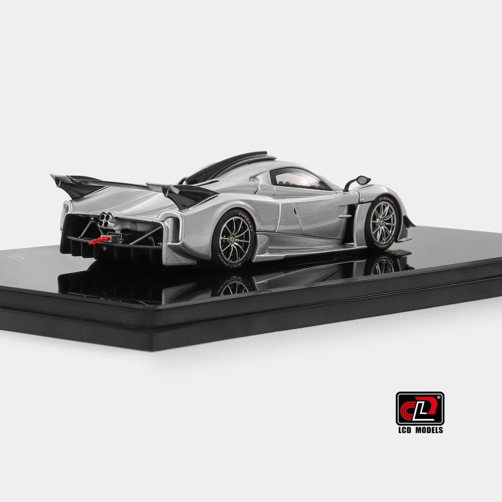 Pagani Huayra R Silver LCD Models | 1:43 Scale Diecast | Track Hypercar Collectible