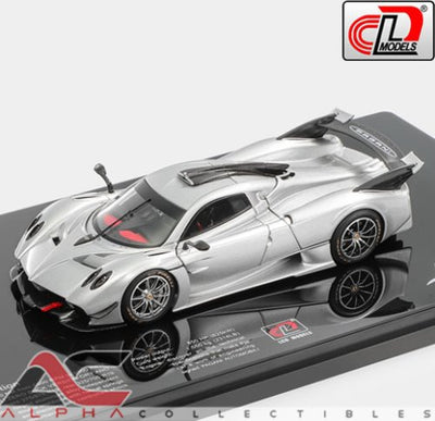Pagani Huayra R Silver LCD Models | 1:43 Scale Diecast | Track Hypercar Collectible