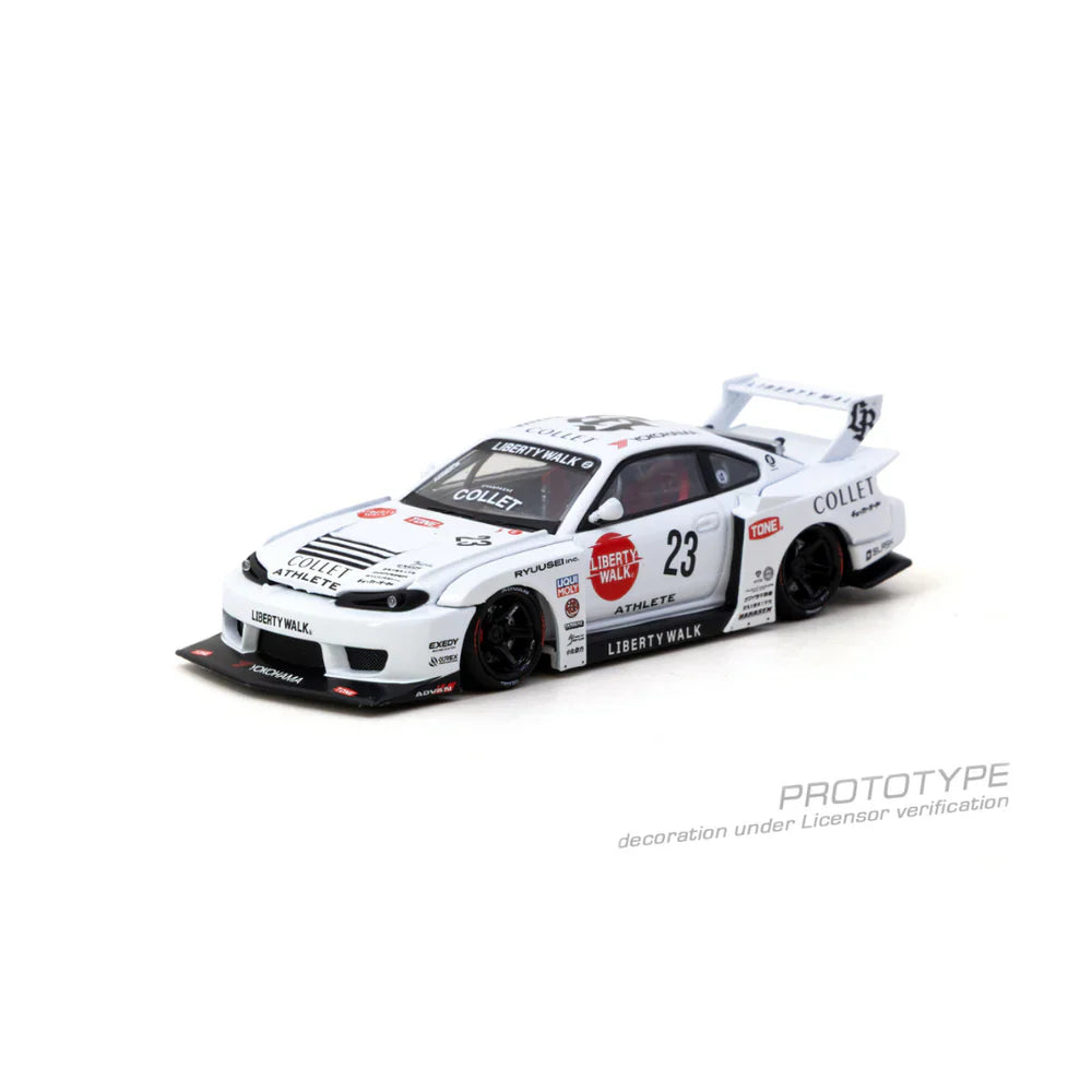 PRE-ORDER | LB-Super Silhouette Nissan Silvia (S15) Drift 2025 (Open Bonnet & Engine Compartment) 1:64 Scale by Tarmac Works