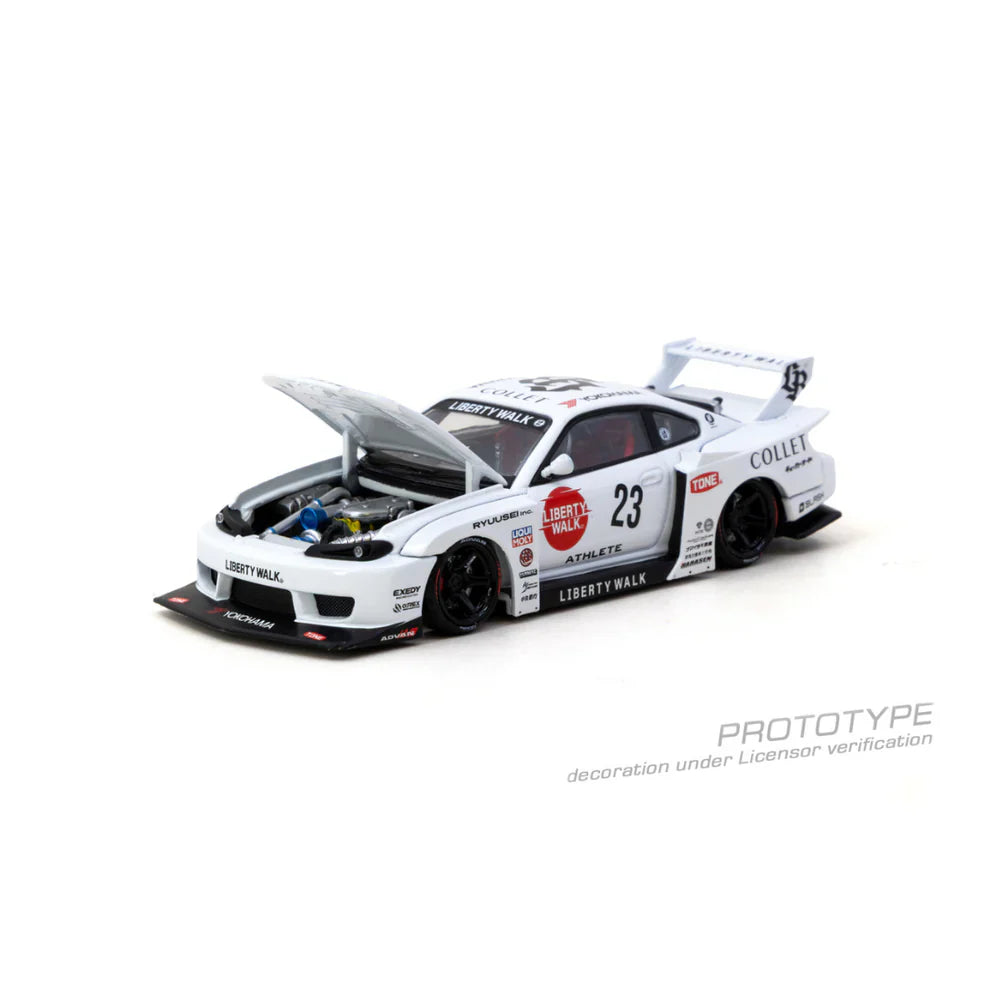 PRE-ORDER | LB-Super Silhouette Nissan Silvia (S15) Drift 2025 (Open Bonnet & Engine Compartment) 1:64 Scale by Tarmac Works