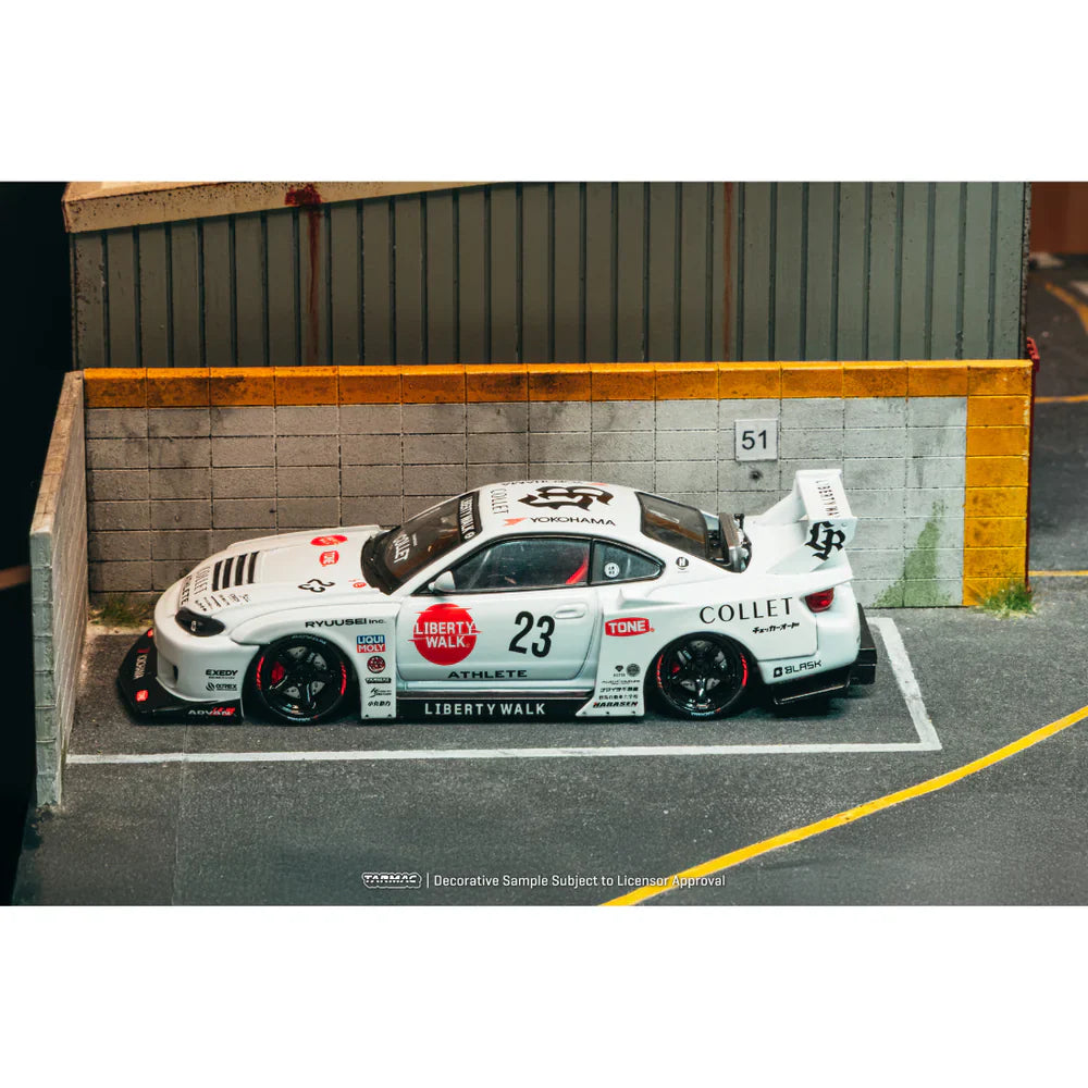 PRE-ORDER | LB-Super Silhouette Nissan Silvia (S15) Drift 2025 (Open Bonnet & Engine Compartment) 1:64 Scale by Tarmac Works