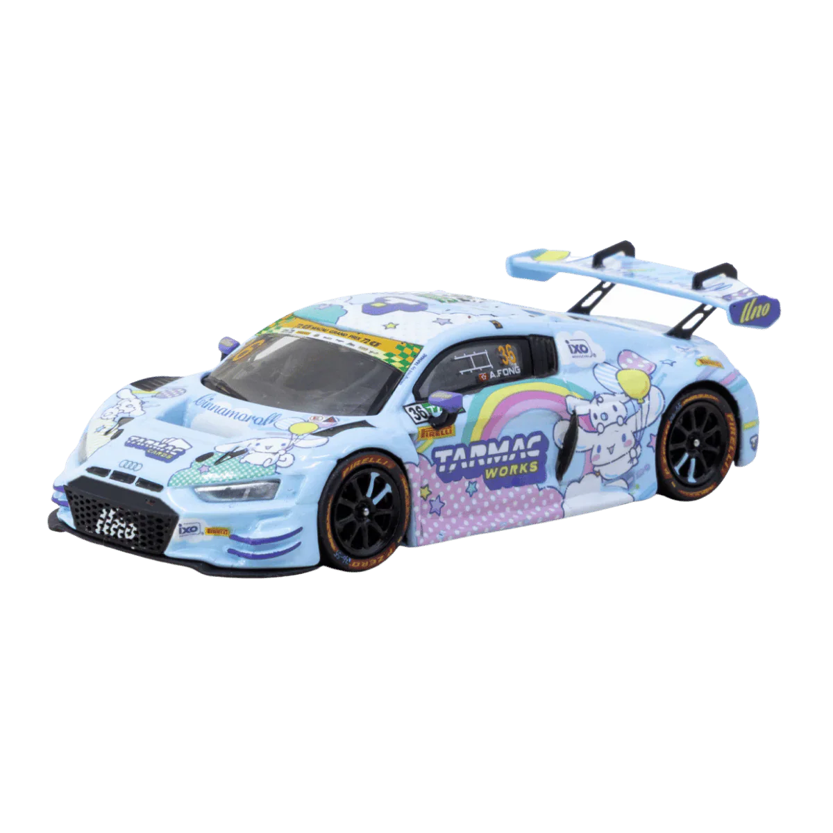 PRE-ORDER | Audi R8 LMS GT3 EVO II Macau GT Cup FIA GT World Cup 2025 Uno Racing Adderly Fong 1:64 Scale by Tarmac Works