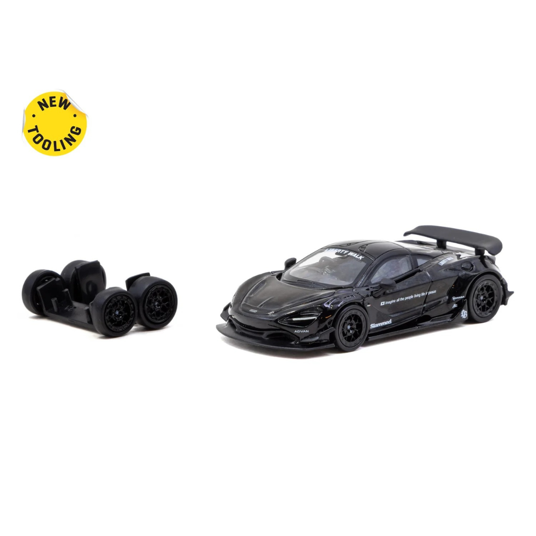 LB-WORKS 720S, 1:64 Scale (Black) - Tarmac Works