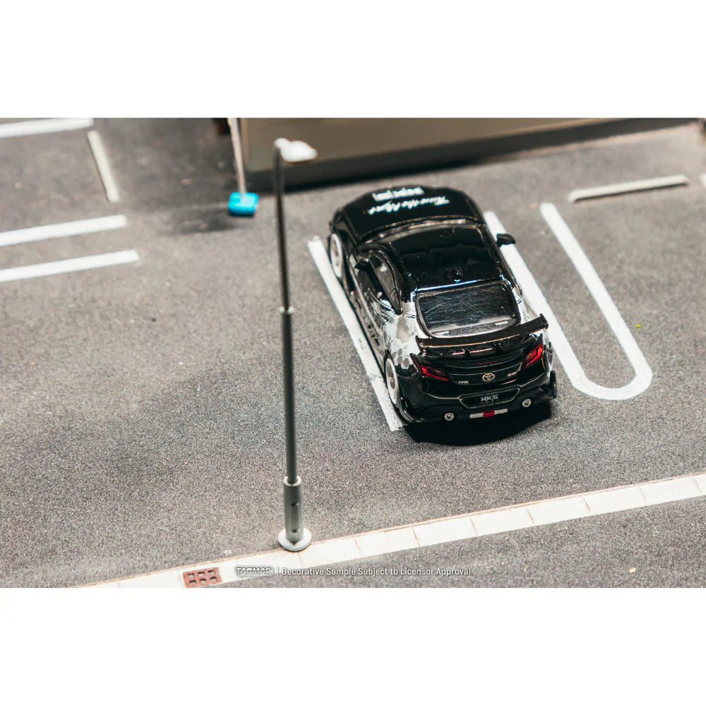 PRE-ORDER Tarmac Works HKS Toyota GR86 Chance of Chase Car, 1:64 Scale (Black)
