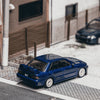PRE-ORDER Tarmac Works Mitsubishi Lancer GSR Evolution II Chance of Chase Car, 1:64 Scale (Blue)