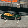 PRE-ORDER Tarmac Works Saab 900 Turbo Convertible Chance of Chase Car, 1:64 Scale (Green)