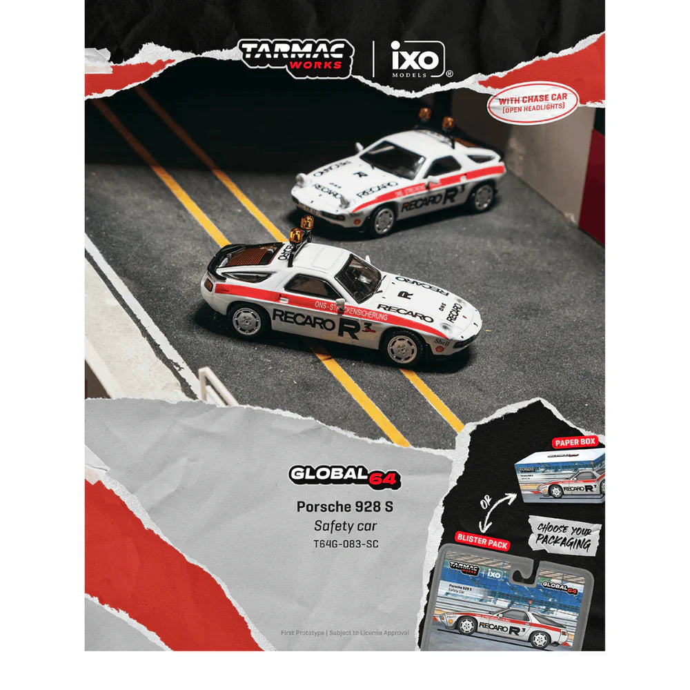 PRE-ORDER | Porsche 928 S Safety Car (Chance of Chase Car) 1:64 Scale by Tarmac Works
