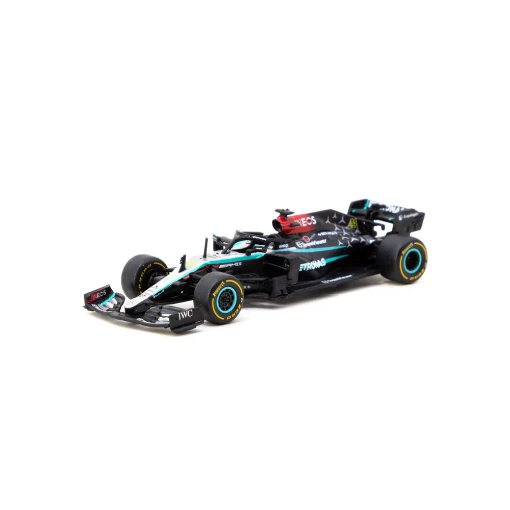 Tarmac Works Mercedes-AMG F1 W12 E Performance New York Demo Run Lewis Hamilton 2024 1:64 Scale Diecast Model