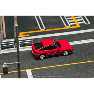 PRE-ORDER | Honda Ballade Sports MUGEN CR-X PRO (Chance of Chase Car) 1:64 Scale (Red) by Tarmac Works