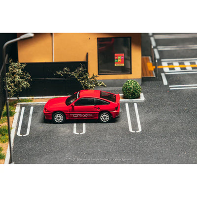PRE-ORDER | Honda Ballade Sports MUGEN CR-X PRO (Chance of Chase Car) 1:64 Scale (Red) by Tarmac Works