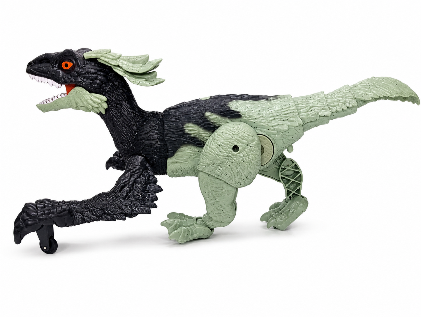 TC02 RC Fire Steel Dinosaur Toy – Green/Black