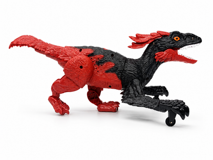 TC02 RC Fire Steel Dinosaur Toy – Red/Black