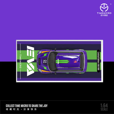 PRE-ORDER | BMW Mini Cooper Purple EVA First Machine Doll Edition 1:64 Scale by Time Micro