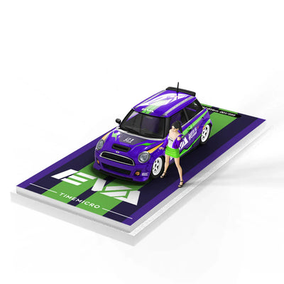 PRE-ORDER | BMW Mini Cooper Purple EVA First Machine Doll Edition 1:64 Scale by Time Micro