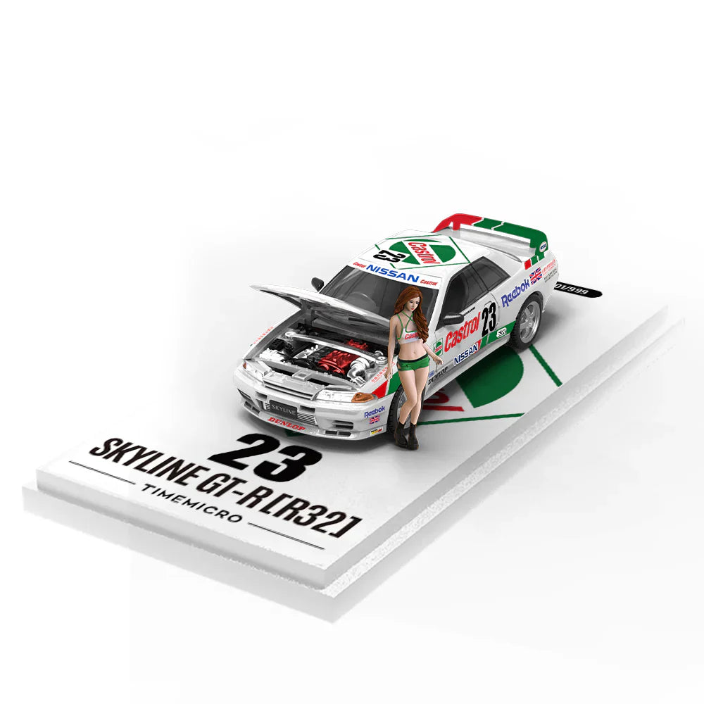 PRE-ORDER | TM Nissan GT-R R32 Castrol No.23 Figure Edition 1:64 Scale by Time Micro