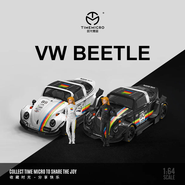 Time Micro Volkswagen Beetle Black Apple Doll Edition 1:64 Scale Diecast Model