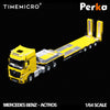 PRE-ORDER | Mercedes-Benz Trailer Transporter 1:64 Scale (Yellow) by Time Micro